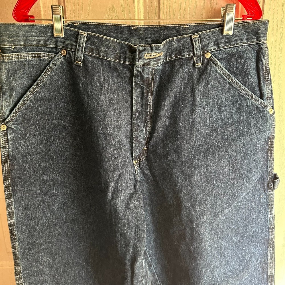 NWT Wrangler Carpenter Denim Blue Jeans Men's 36x30 NEW